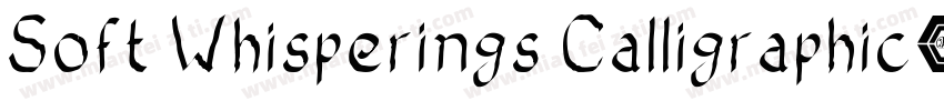 Soft Whisperings Calligraphic字体转换